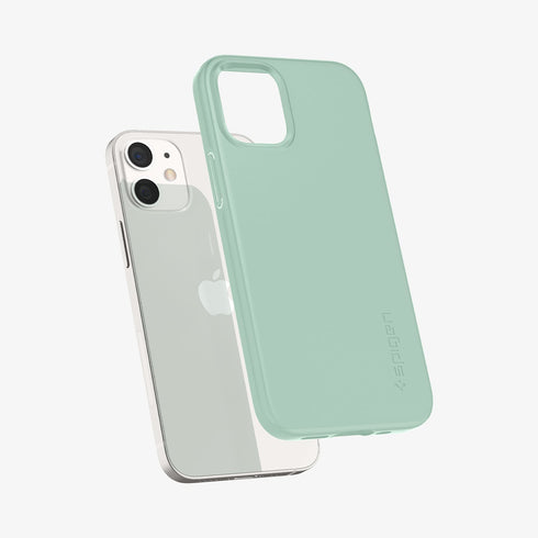 ACS01612 - iPhone 12 Pro Max Case Thin Fit in black showing the back